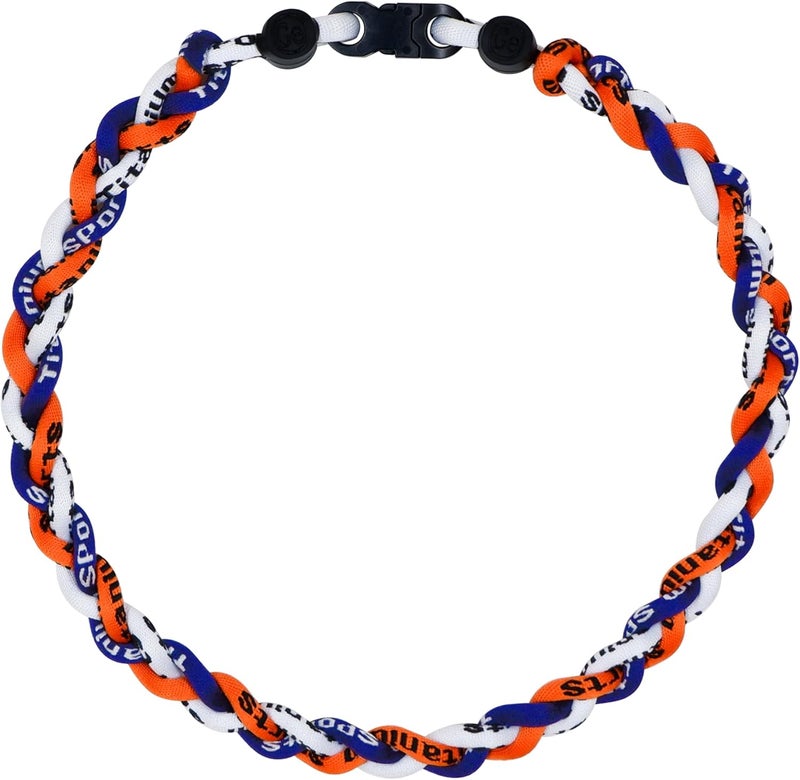 SUPBOMM Baseball Rope Necklaces, League Team Colors Braided Necklace, Baseball Team Gifts - Image 1